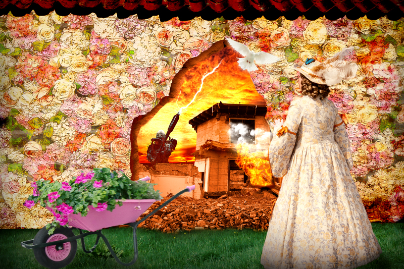 Blumenwand